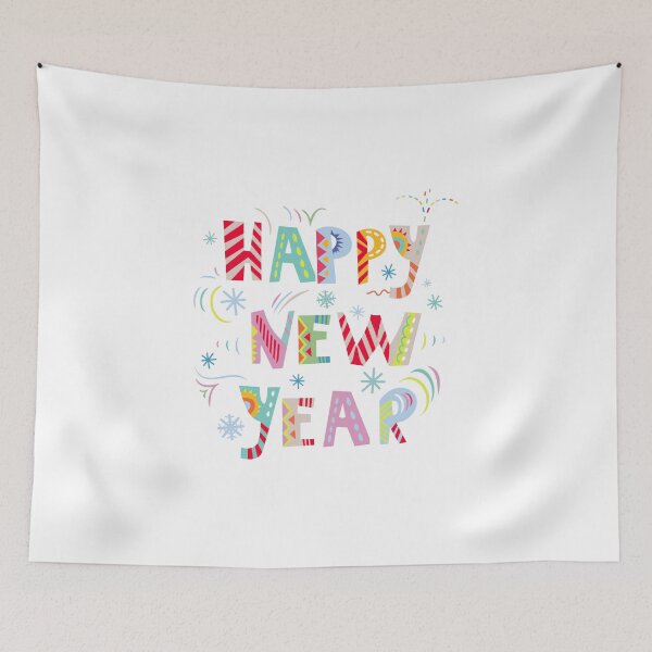 Item preview, Happy New Year Hand Drawn Creative Typography designed and sold by ksanask.