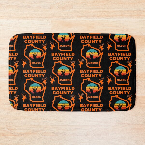 Item preview, Wisconsin Deer Hunter Mason Bayfield County designed and sold by WoodburyLake.