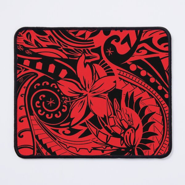 Aperçu de l'œuvre Hawaïen - Samoan - Imprimé Tribal Polynésien Rouge créée et vendue par sunnthreads.