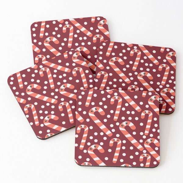 Item preview, Kawaii Candy Cane Pattern Red designed and sold by racharanha.