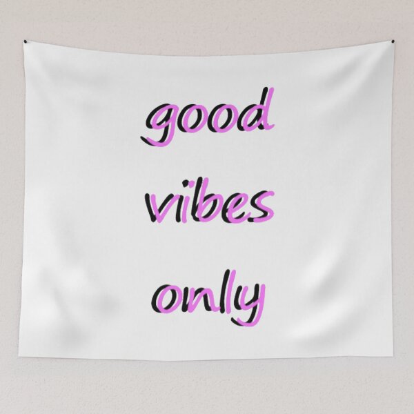 Item preview, good vibes only - pink and black designed and sold by violetsareblue8.