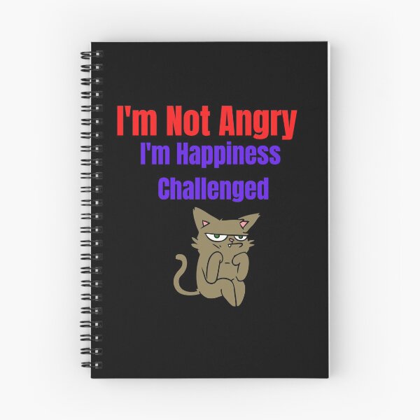 Item preview, I'm not angry, I'm Happiness Challenged designed and sold by Peter Stawicki.