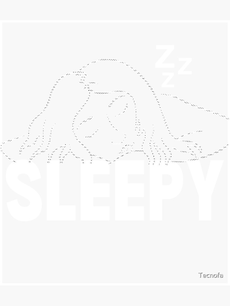 Sleepy Aesthetic Sticker For Sale By Tecnofa Redbubble 0283