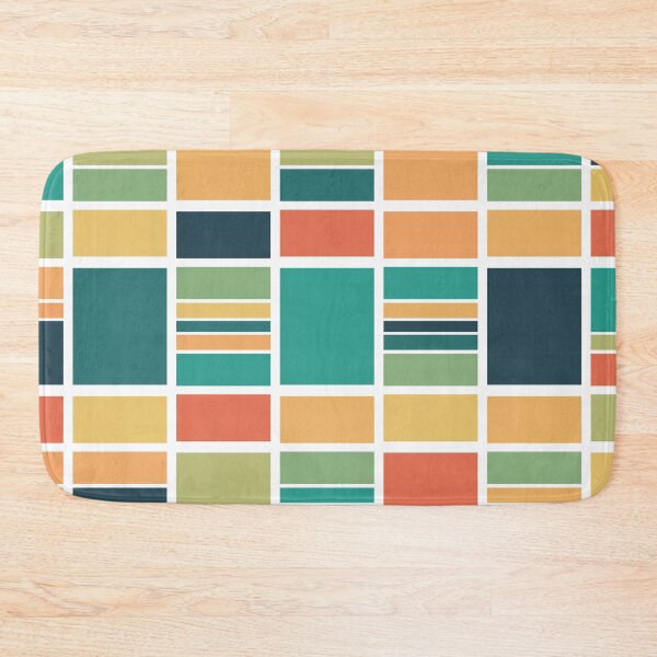 Item preview, Repeating rectangles pattern in greens, yellows and oranges. designed and sold by PaulArden.