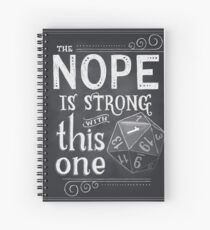 Cuaderno de espiral El NOPE es fuerte con este
