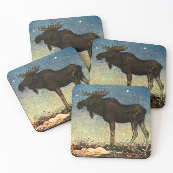 Item preview, Little Princess and the Elk - John Bauer designed and sold by RPGHaven.