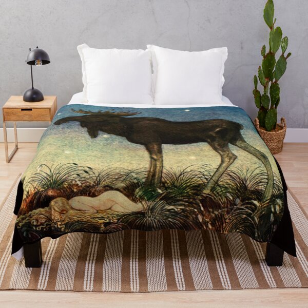 Item preview, Little Princess and the Elk - John Bauer designed and sold by RPGHaven.