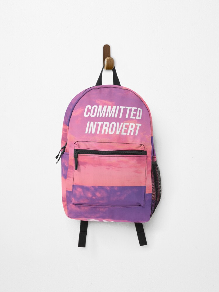Thumbnail 1 of 3, Backpack, Committed Introvert designed and sold by FlashmanBiscuit.