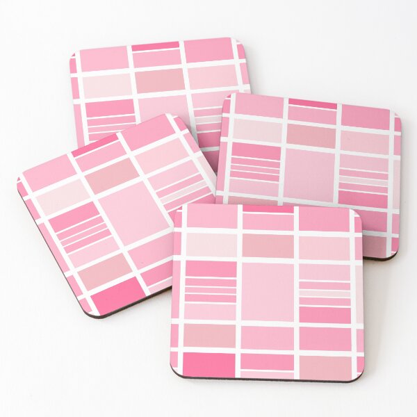 Item preview, Repeating rectangles pattern in shades of pink designed and sold by PaulArden.