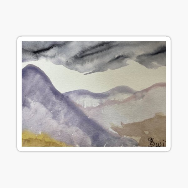 Muted Baja Mountains Sticker