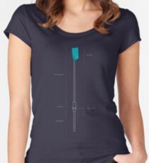 Oar Schematic Women's Fitted Scoop T-Shirt