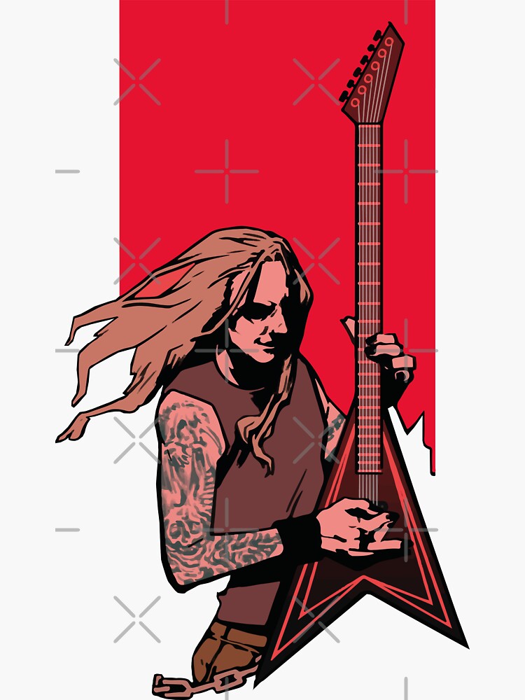 Thumbnail 3 of 3, Sticker, Alexi Laiho designed and sold by mevvo.