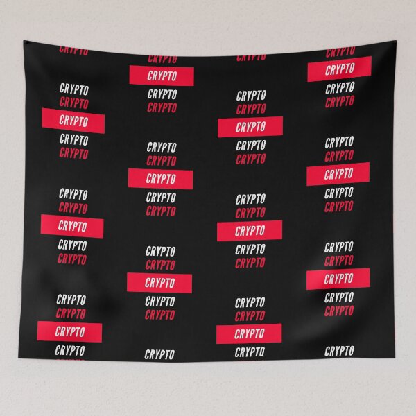 Item preview, Crypto classic simple red text Collector Crypto digital Cryptocurrency designed and sold by Bitcoin-Fashion.
