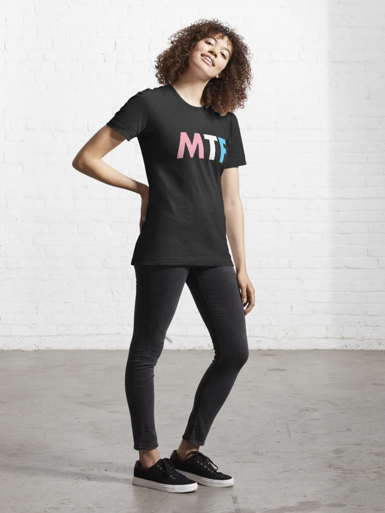 MTF Transgender Flag Colors - Male To Female - Mtf - Long Sleeve T