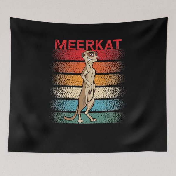 Item preview, Retro Meerkat African Wildlife Art designed and sold by MrEddie10.