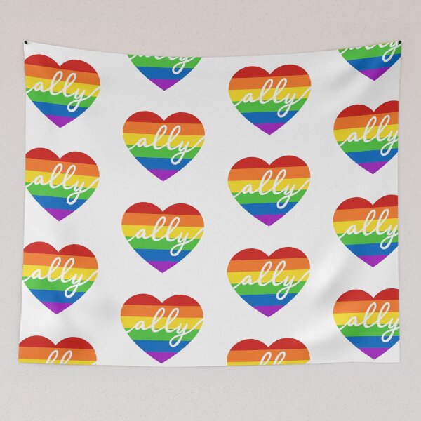 Item preview, Ally heart, LGBT heart, Pride heart designed and sold by arteehub.