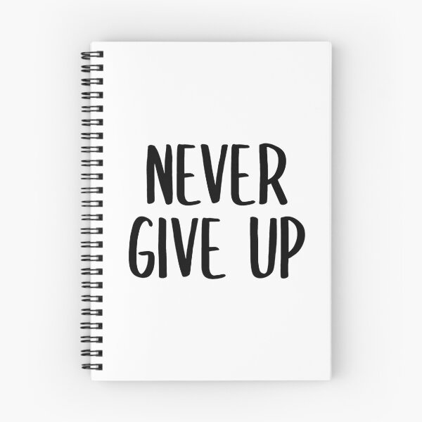 Item preview, Never Give Up! (Black) designed and sold by FilipeFerreira.