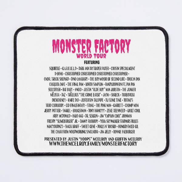 Item preview, Monster Factory World Tour - Black designed and sold by Maggielaura.