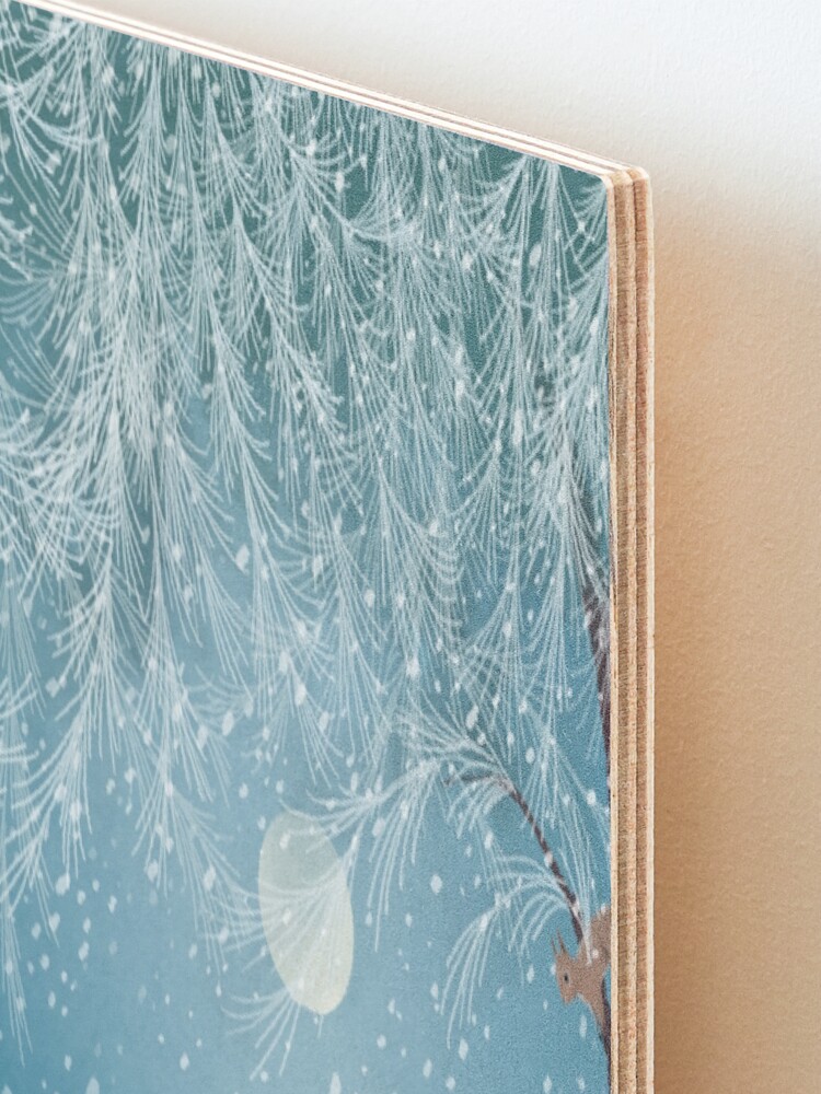 Alternate view of Dog Walk in the Snow Mounted Print
