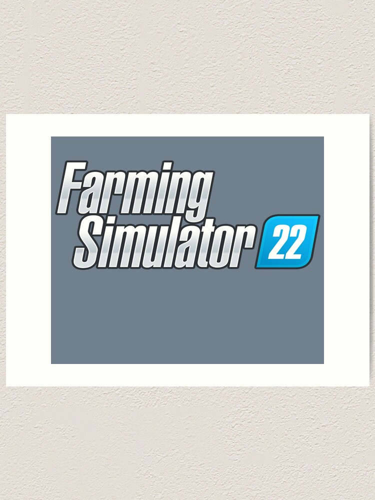 Farming Simulator 22 Logo Art Print By Louis2020 Redbubble 4475