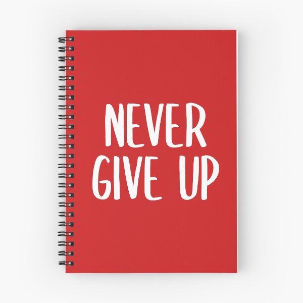 Item preview, Never Give Up! (Red BG) designed and sold by FilipeFerreira.