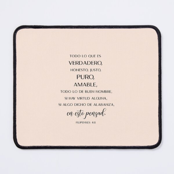 Item preview, Filipenses 4:8, Spanish Bible Verse designed and sold by Aryam Quotes.