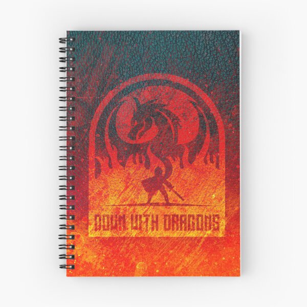 Item preview, Flaming Battle Down With Dragons Logo Season Two (Rectangle) designed and sold by MonstersofRoll.