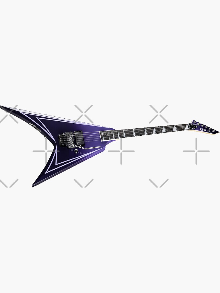 Thumbnail 3 of 3, Sticker, ESP Expands Alexi Laiho Signature Series Stickers designed and sold by mevvo.