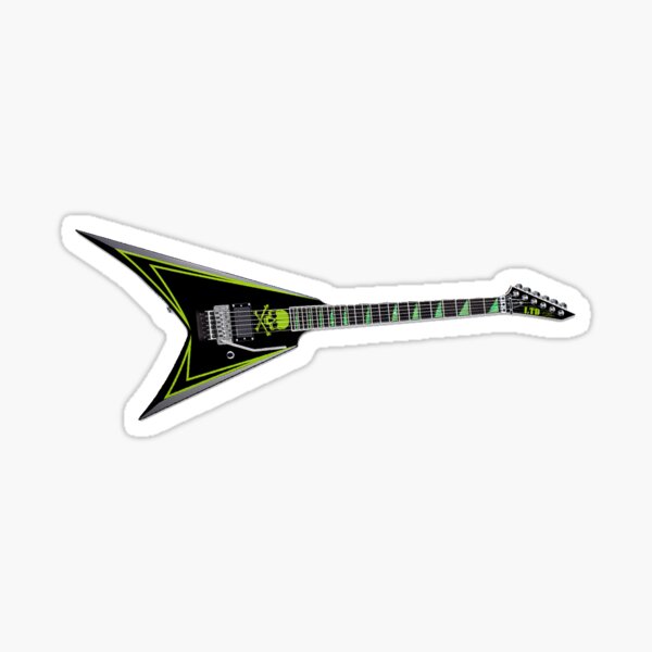 Item preview, ESP LTD Alexi-600 Greeny, Black w/ Graphic  stickers designed and sold by mevvo.