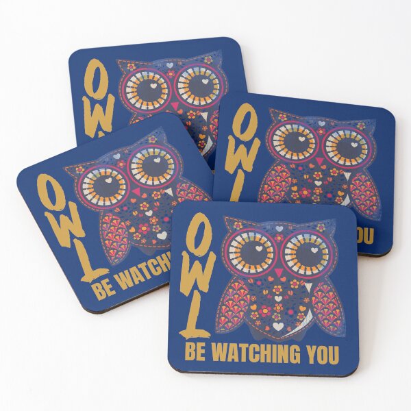 Item preview, Owl Be Watching You Vintage Owl Themed T Shirt Merch designed and sold by PRINTS2HOT.