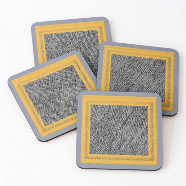 Item preview, Black-White-Mastard Squares jeans by Iritof designed and sold by iritof.