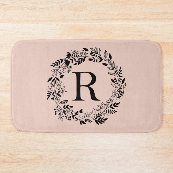 Item preview, Letter R with Floral Wreath - Initial R - Monogram Art designed and sold by thelustrous.