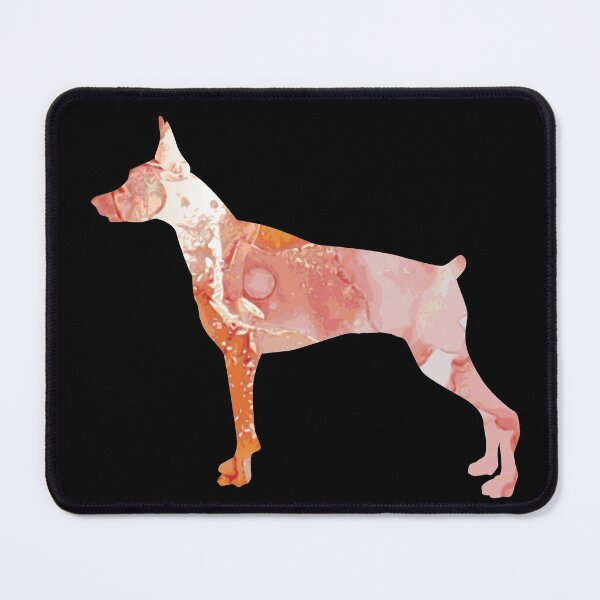 Artikelvorschau, Abstrakte bunte Farbe Dobermann Dobie Hundegeschenk entworfen und verkauft von LusterCraft.