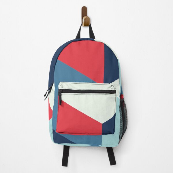 Item preview, Red, Light and Dark Blue and Slate Geometric Triangles designed and sold by NECHSTORE.