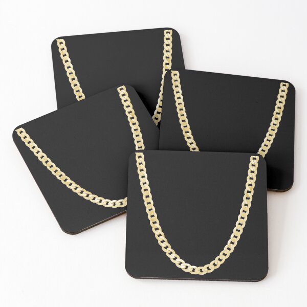 Item preview, Gold Chain Necklace Bling Textile Pattern designed and sold by Popular-Gifts.