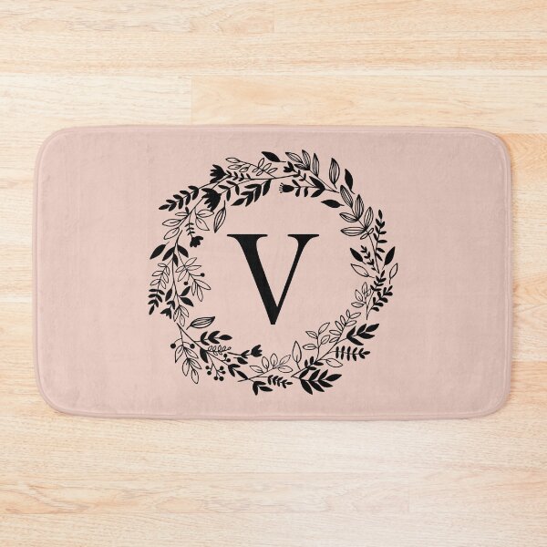 Item preview, Letter V with Floral Wreath - Initial V - Monogram Art designed and sold by thelustrous.