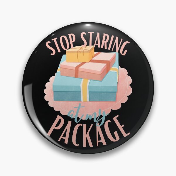 Item preview, Stop Staring at my Package Classic T-Shirt designed and sold by NIKENchop.