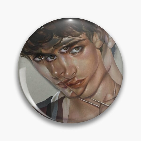 Item preview, Timothée Chalamet portrait drawing- double illusion designed and sold by Munaalunaa.