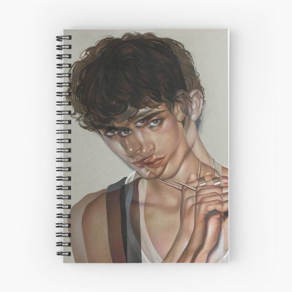 Item preview, Timothée Chalamet portrait drawing- double illusion designed and sold by Munaalunaa.