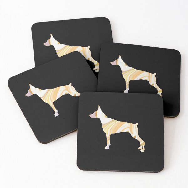 Artikelvorschau, Abstrakte bunte Farbe Dobermann Dobie Hundegeschenk entworfen und verkauft von LusterCraft.