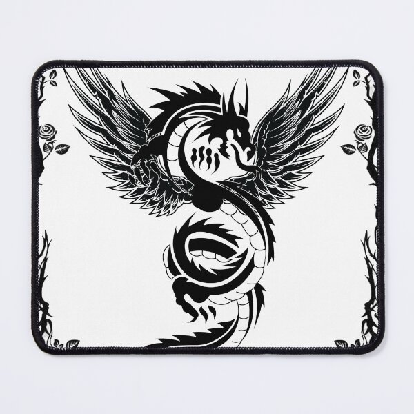 Item preview, Terrible Flying Dragon With Roses designed and sold by MiarCo.