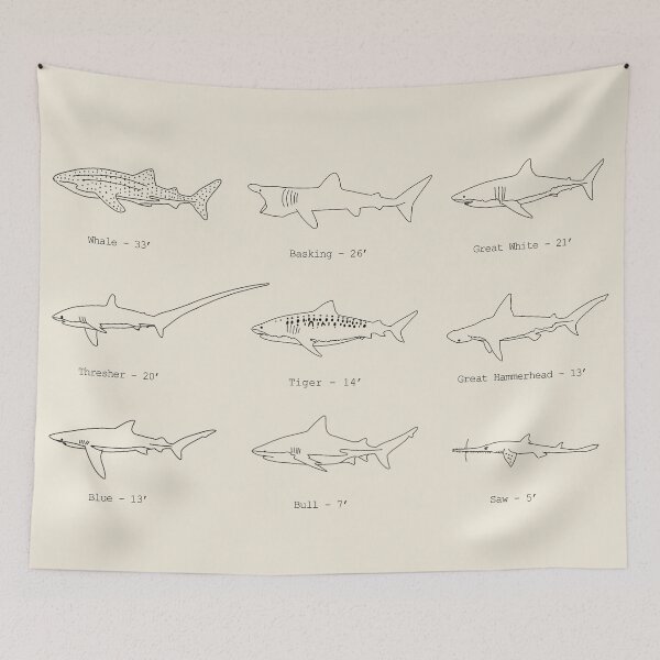 Item preview, Sharks designed and sold by The Curly Redhead.