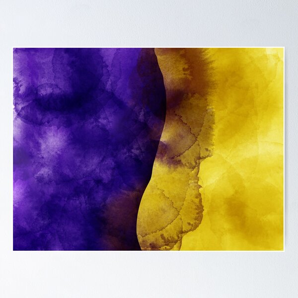 Item preview, Purple-yellow abstrackt painting designed and sold by KuroUsagi-chan.