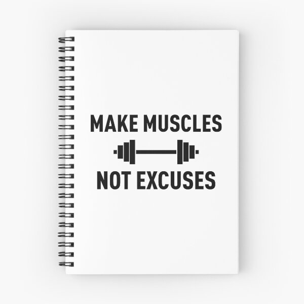 Item preview, Make Muscles, Not Excuses (Black) designed and sold by FilipeFerreira.