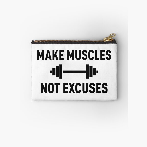 Item preview, Make Muscles, Not Excuses (Black) designed and sold by FilipeFerreira.