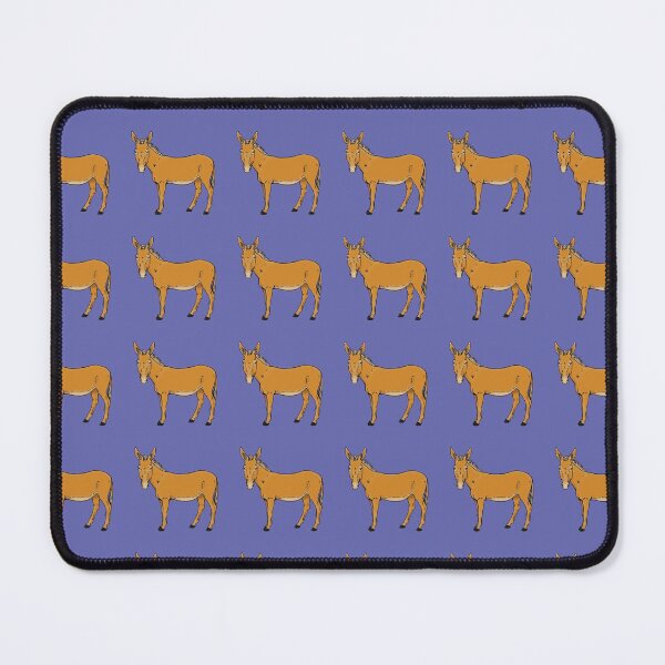 Item preview, Cute Donkey Pattern Periwinkle Blue Background designed and sold by ParadoxProducts.