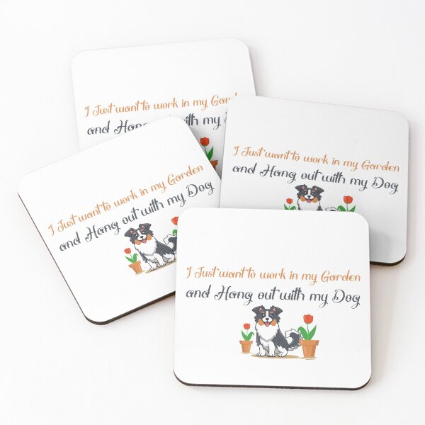 Item preview, I Just want to work in my garden and hang out with my Dog designed and sold by ErmessThiings.