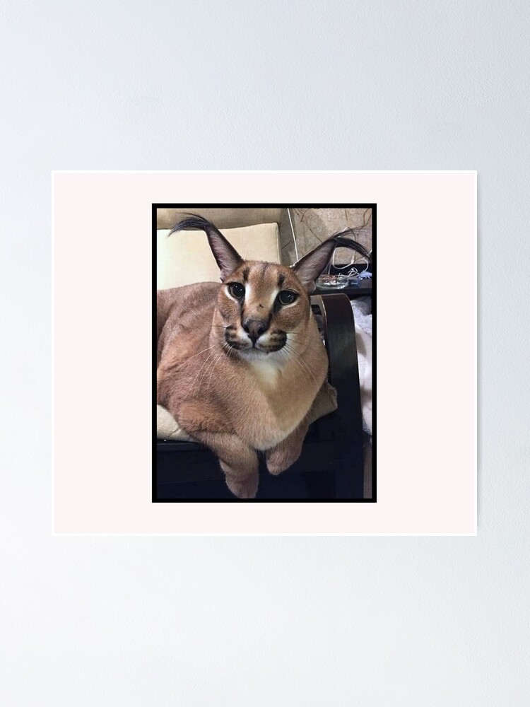 Big Floppa Caracal Cat Funny Meme Gaming Mouse Pad Custom Design