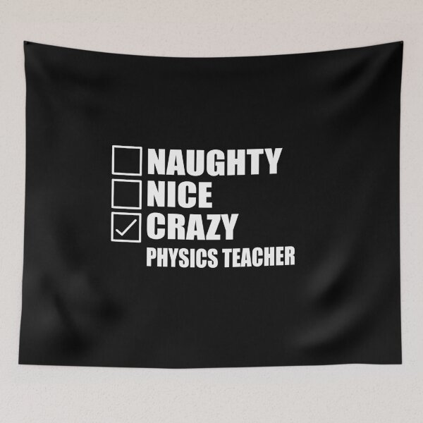 Item preview, Naughty Nice Funny Physics Teacher Christmas gift designed and sold by RS-Collections.