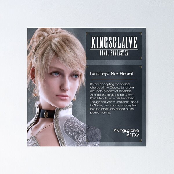 Vista previa del artículo con la obra «Final Fantasy XV Kingsglaive - 1», diseñado y vendido por Patihsuasana.